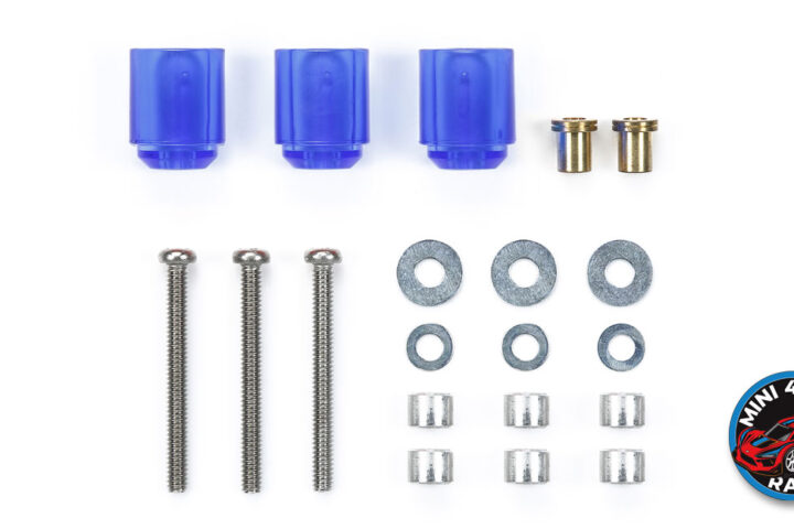 Tamiya Mini 4WD Hi-Mount Tube Stabilizer Set - Clear Blue