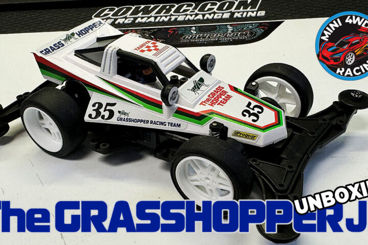 Video – Tamiya’s The Grasshopper Jr. Mini 4WD – VZ Chassis