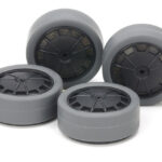 Tamiya Low Profile Gray Tires w/ Carbon Wheels