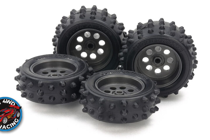 Tamiya Spiked Tire and Wheel Set