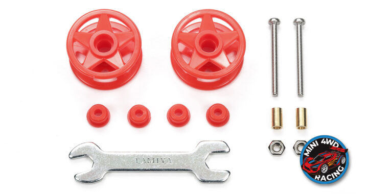 Tamiya Low-Friction Plastic Double Roller Set - Red