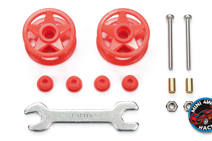 Tamiya Low-Friction Plastic Double Roller Set - Red