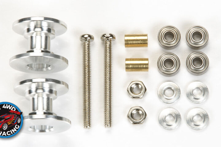 Tamiya Lightweight Double Aluminum Rollers - 13-12mm