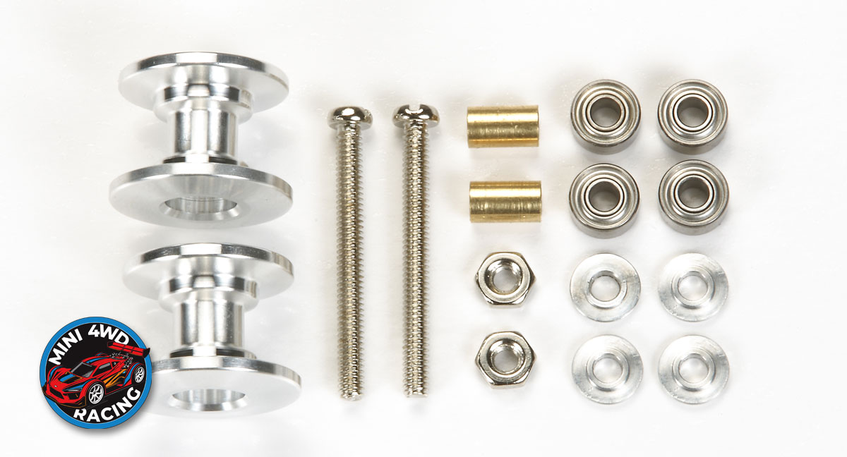 Tamiya Lightweight Double Aluminum Rollers - 13-12mm