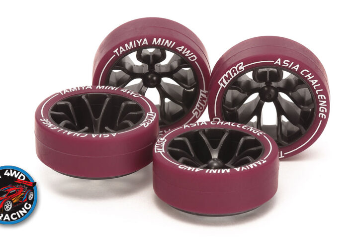 Tamiya Small Diameter, Low-Friction Tires and Carbon Y-Spoke Wheels - Asia Challenge 2026