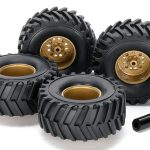 Tamiya 15552 EZ Chassis Large Diameter Wheels and Tires