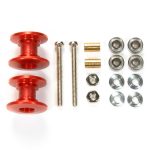 Tamiya 95423 Double Aluminum Rollers - 13-12mm Red